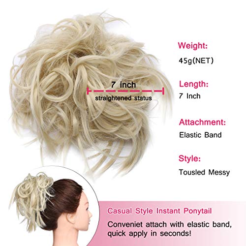 Tousled Updo Messy Bun Scrunchie - Image 44