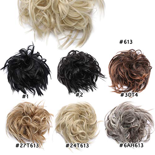 Tousled Updo Messy Bun Scrunchie - Image 61