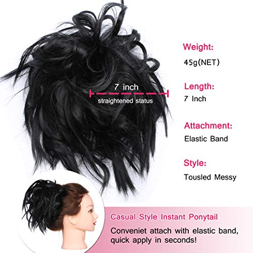 Tousled Updo Messy Bun Scrunchie - Image 85