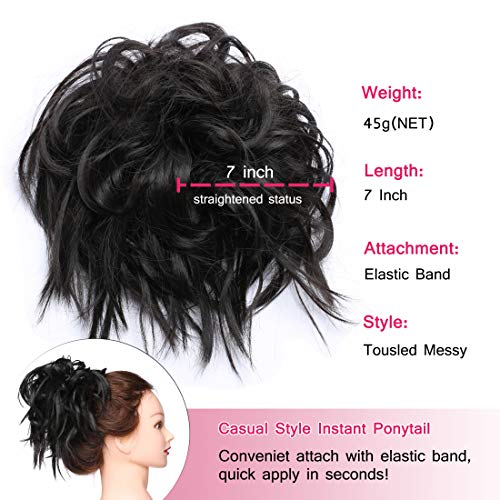 Tousled Updo Messy Bun Scrunchie - Image 91