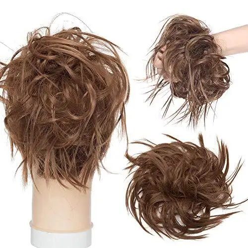 Tousled Wavy Hairpiece Bun Scrunchie Hair Wrap - Image 24