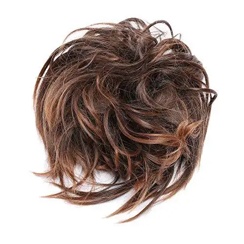 Tousled Wavy Hairpiece Bun Scrunchie Hair Wrap - Image 28
