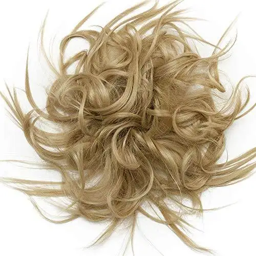 Tousled Wavy Hairpiece Bun Scrunchie Hair Wrap - Image 32