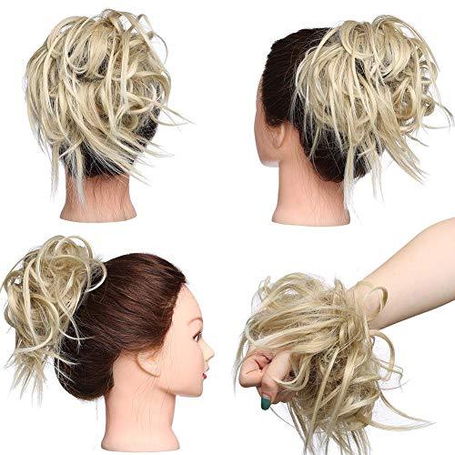 Tousled Wavy Hairpiece Bun Scrunchie Hair Wrap - Image 37
