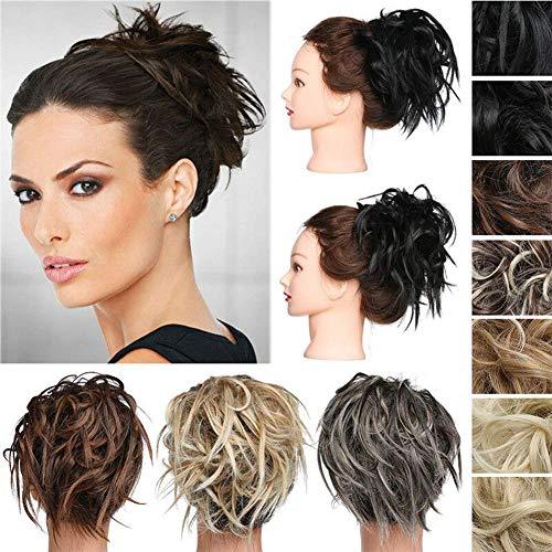 Tousled Wavy Hairpiece Bun Scrunchie Hair Wrap - Image 38