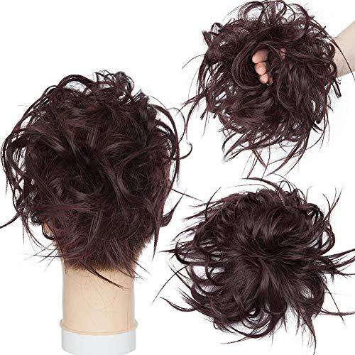 Tousled Wavy Hairpiece Bun Scrunchie Hair Wrap - Image 42