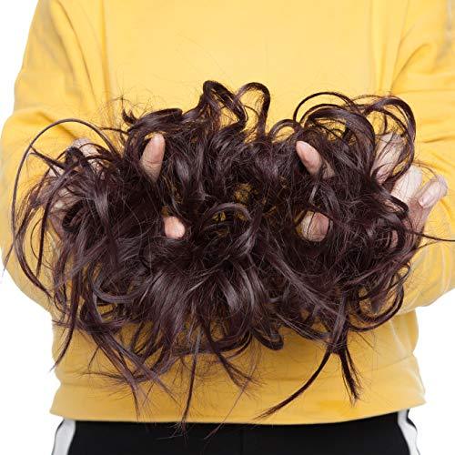 Tousled Wavy Hairpiece Bun Scrunchie Hair Wrap - Image 43