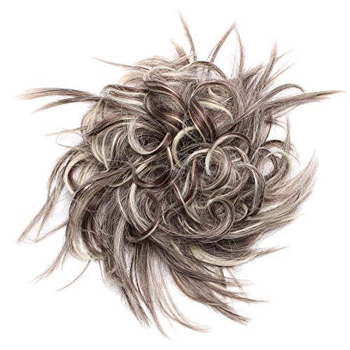 Tousled Wavy Hairpiece Bun Scrunchie Hair Wrap - Image 46