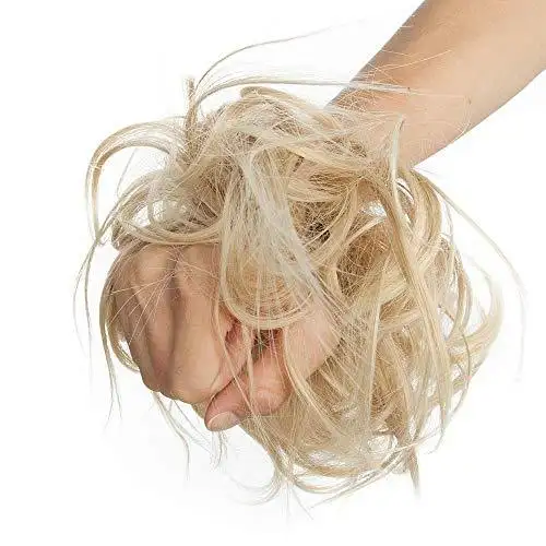 Tousled Wavy Hairpiece Bun Scrunchie Hair Wrap - Image 5