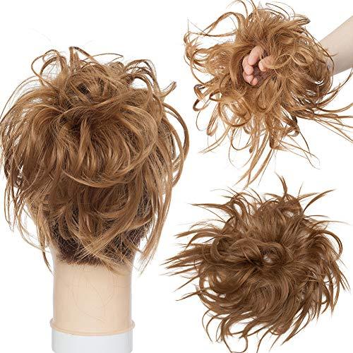 Tousled Wavy Hairpiece Bun Scrunchie Hair Wrap - Image 50