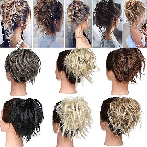Tousled Wavy Hairpiece Bun Scrunchie Hair Wrap - Image 54