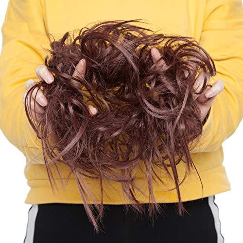 Tousled Wavy Hairpiece Bun Scrunchie Hair Wrap - Image 57