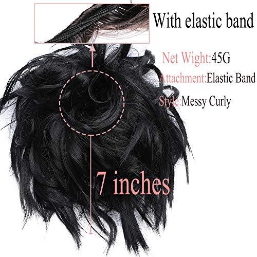 Tousled Wavy Hairpiece Bun Scrunchie Hair Wrap - Image 62