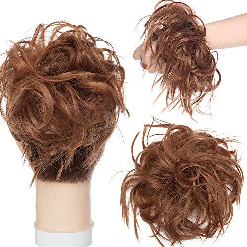 Tousled Wavy Hairpiece Bun Scrunchie Hair Wrap - Image 69