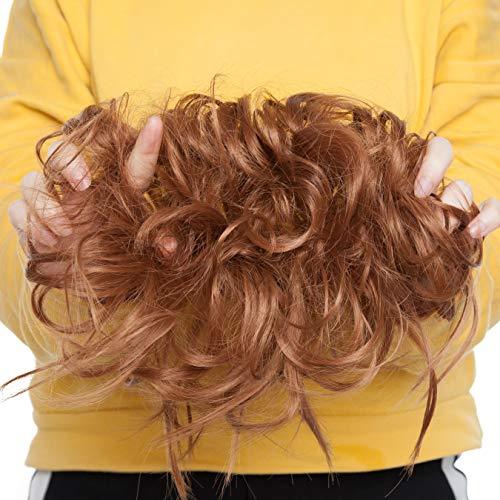 Tousled Wavy Hairpiece Bun Scrunchie Hair Wrap - Image 70