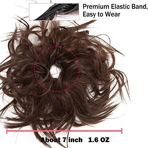 Tousled Wavy Hairpiece Bun Scrunchie Hair Wrap - Image 74