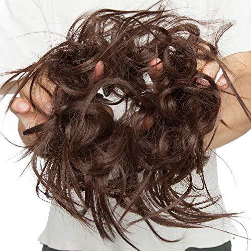 Tousled Wavy Hairpiece Bun Scrunchie Hair Wrap - Image 76