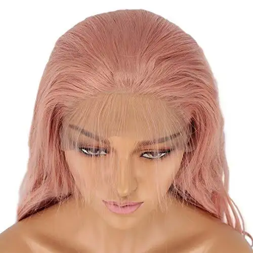 Valia Extra Long Orange Pink Wig - Image 2