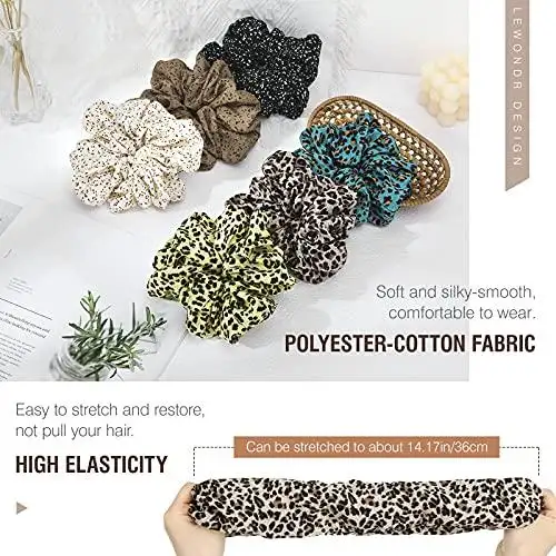 Velvet Fashion Hair Scrunchies - 8 Piece Gift Set - Image 28