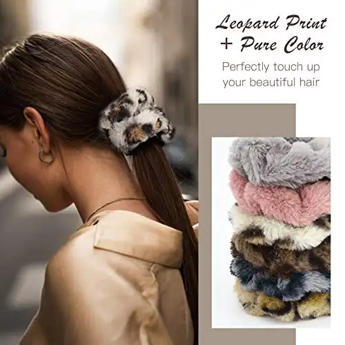 Velvet Fashion Hair Scrunchies - 8 Piece Gift Set - Image 34