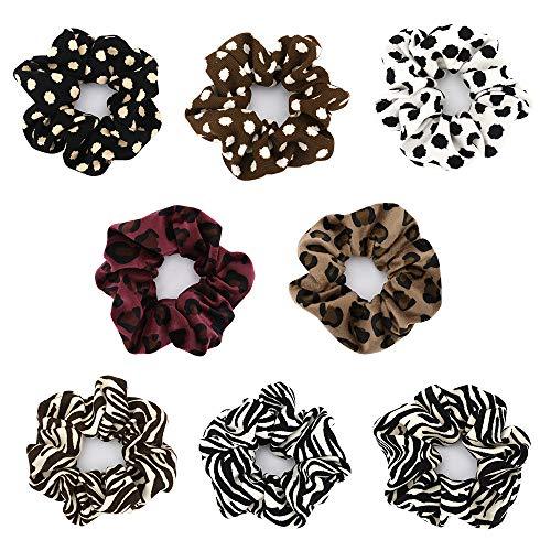 Velvet Fashion Hair Scrunchies - 8 Piece Gift Set - Image 56
