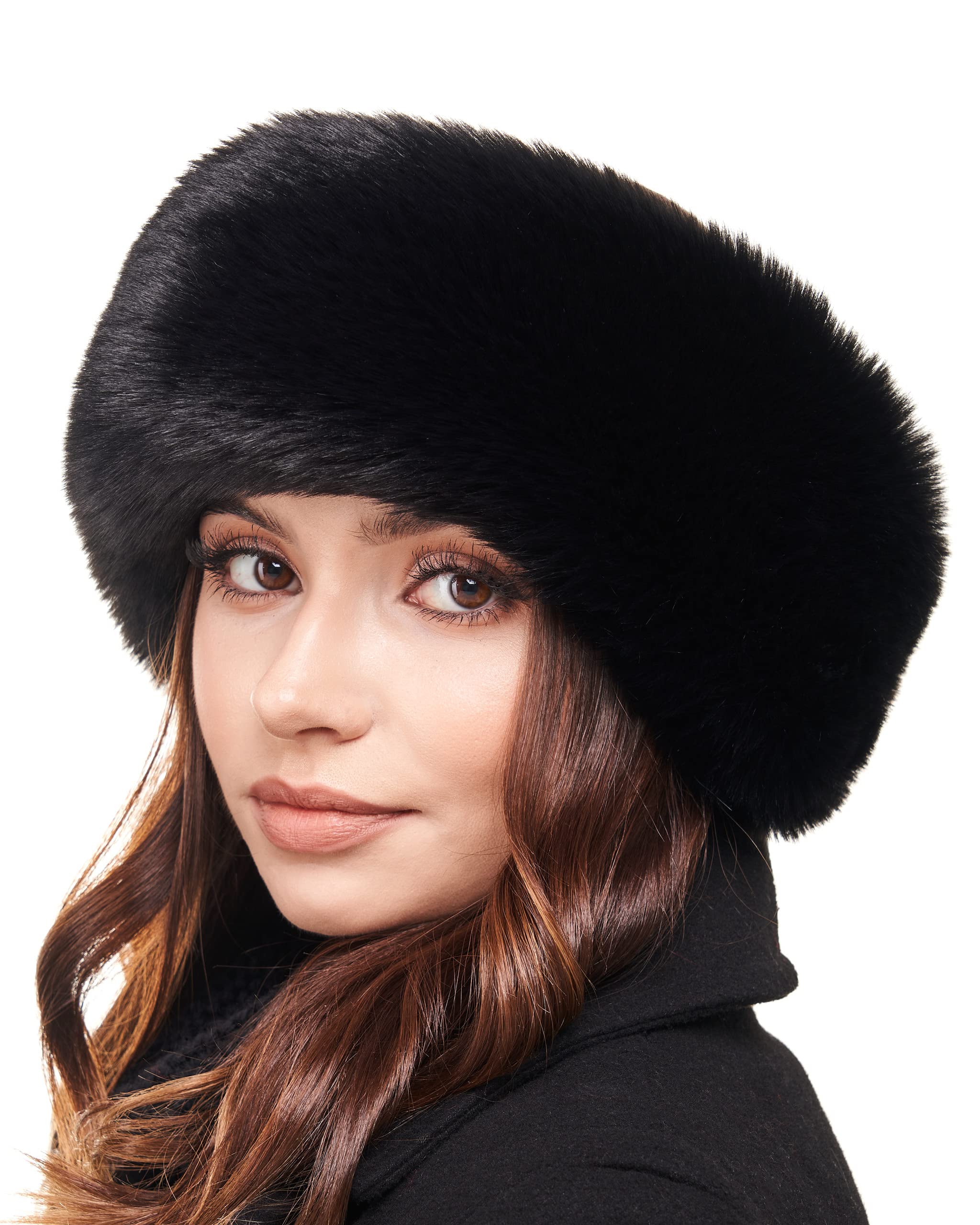 Velvet Faux Fur Ear Warmer Winter Headband - Image 10
