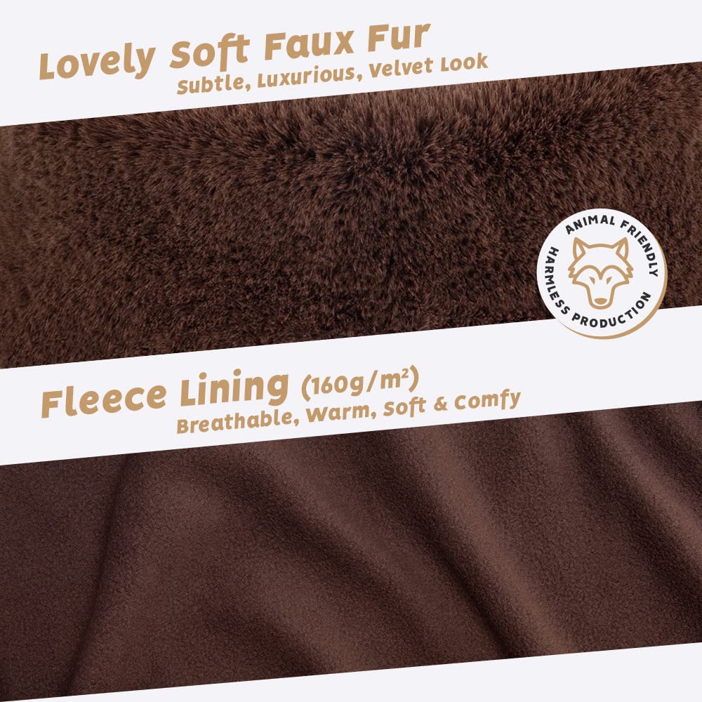 Velvet Faux Fur Ear Warmer Winter Headband - Image 16