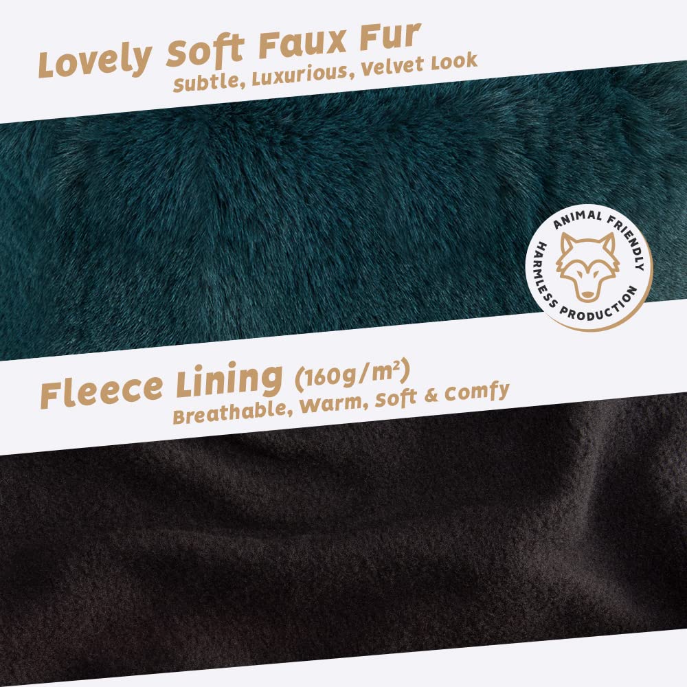Velvet Faux Fur Ear Warmer Winter Headband - Image 20