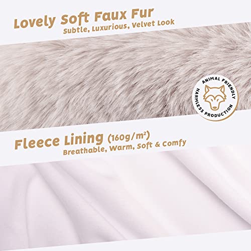Velvet Faux Fur Ear Warmer Winter Headband - Image 3