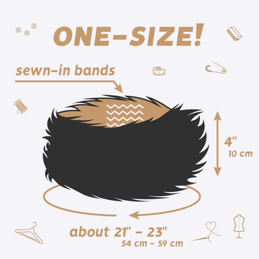 Velvet Faux Fur Ear Warmer Winter Headband - Image 9