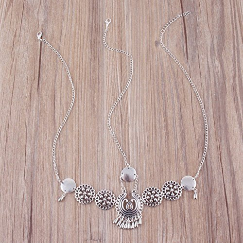 Vintage Metallic Rhinestone Head Chain - Image 3