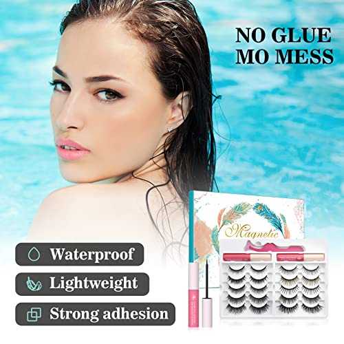 Waterproof 3D Magnetic Eyelashes with Eyeliner - Image 13