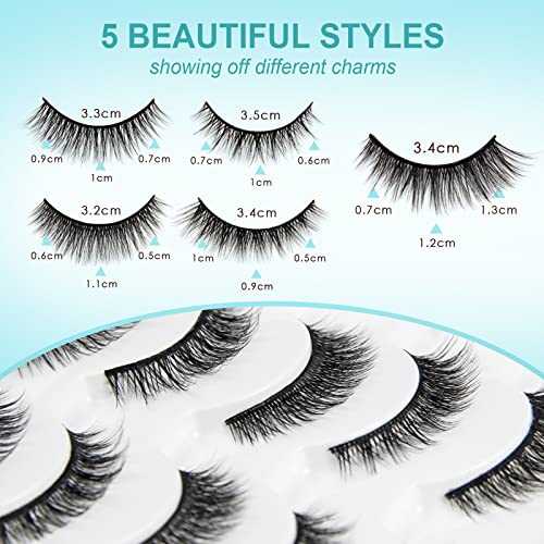 Waterproof 3D Magnetic Eyelashes with Eyeliner - Image 19