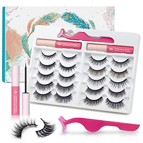 Waterproof 3D Magnetic Eyelashes with Eyeliner - Image 8