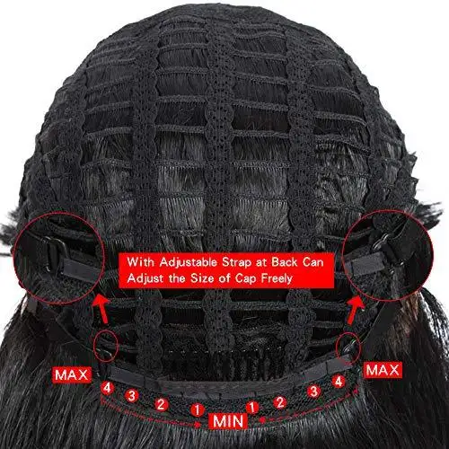 Wavy Hair Wig with Bangs - Image 13