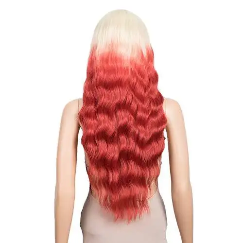 Wavy Hair Wig with Bangs - Image 33