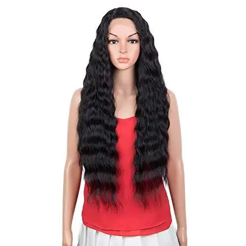 Wavy Hair Wig with Bangs - Image 37