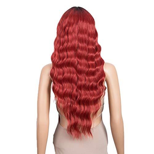 Wavy Hair Wig with Bangs - Image 46