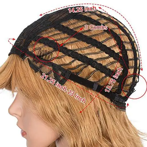 Wavy Hair Wig with Bangs - Image 5