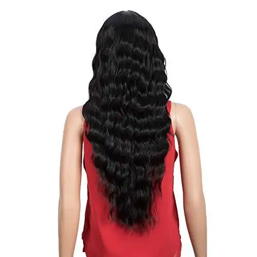 Wavy Hair Wig with Bangs - Image 9