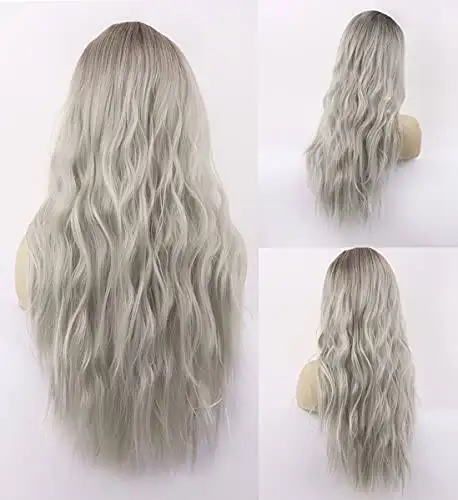 Wavy Long Synthetic Wig with Center Part - Image 12