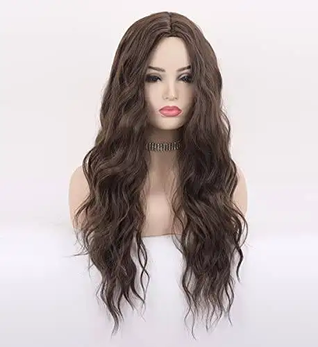 Wavy Long Synthetic Wig with Center Part - Image 2