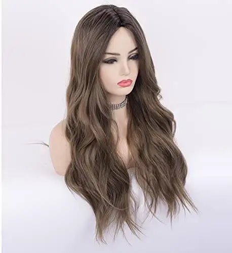 Wavy Long Synthetic Wig with Center Part - Image 21