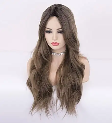 Wavy Long Synthetic Wig with Center Part - Image 23