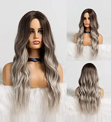 Wavy Long Synthetic Wig with Center Part - Image 26
