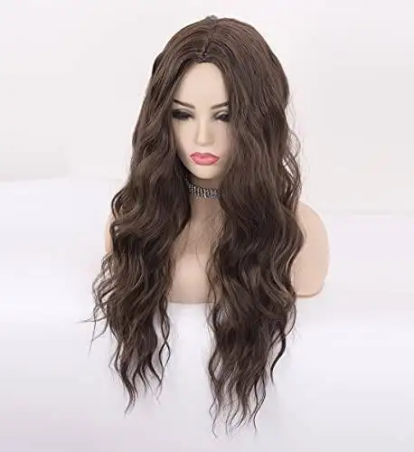Wavy Long Synthetic Wig with Center Part - Image 3