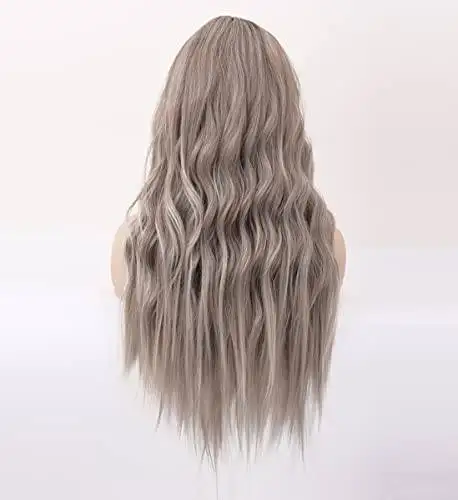 Wavy Long Synthetic Wig with Center Part - Image 35