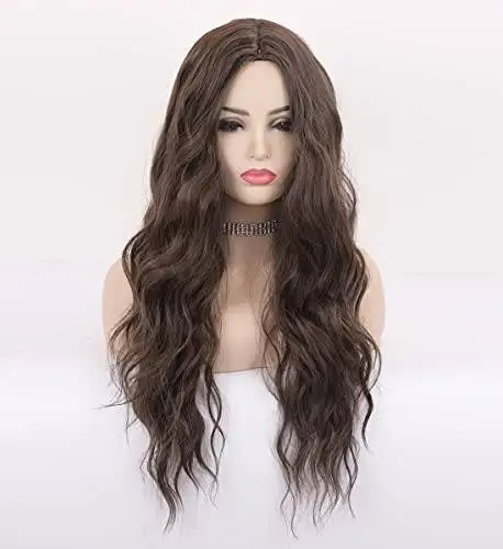 Wavy Long Synthetic Wig with Center Part - Image 5