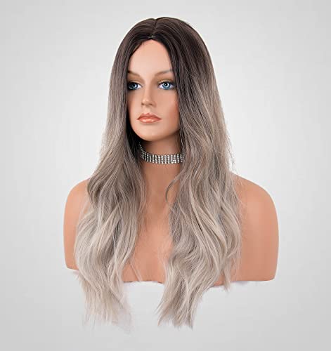 Wavy Silver Platinum Grey Mixed Wig - Image 10