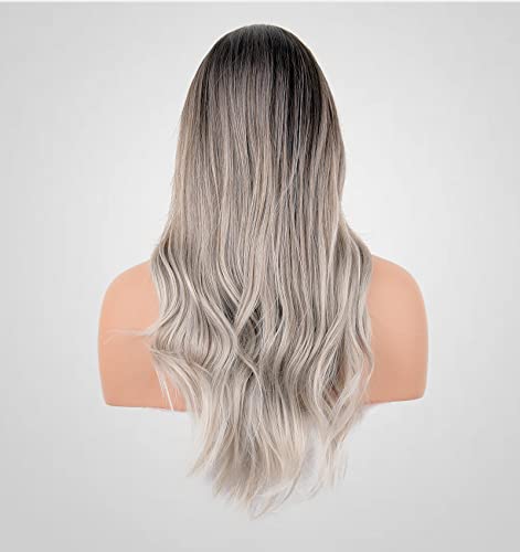 Wavy Silver Platinum Grey Mixed Wig - Image 11